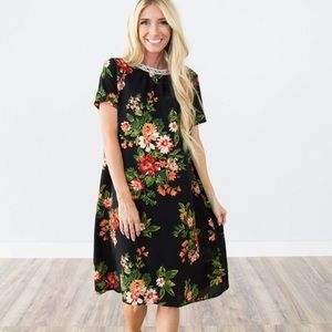 Stevie Hender Evamarie Floral Dress